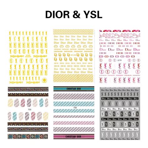 Amazon.com: Dior Nail Stickers For Nail Art.